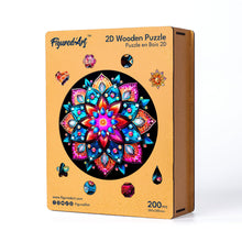 Carica l&#39;immagine nel visualizzatore di Gallery, Puzzle in Legno Adulti - Caleidoscopio Mandala