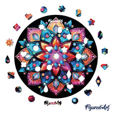 Carica l&#39;immagine nel visualizzatore di Gallery, Puzzle in Legno Adulti - Caleidoscopio Mandala