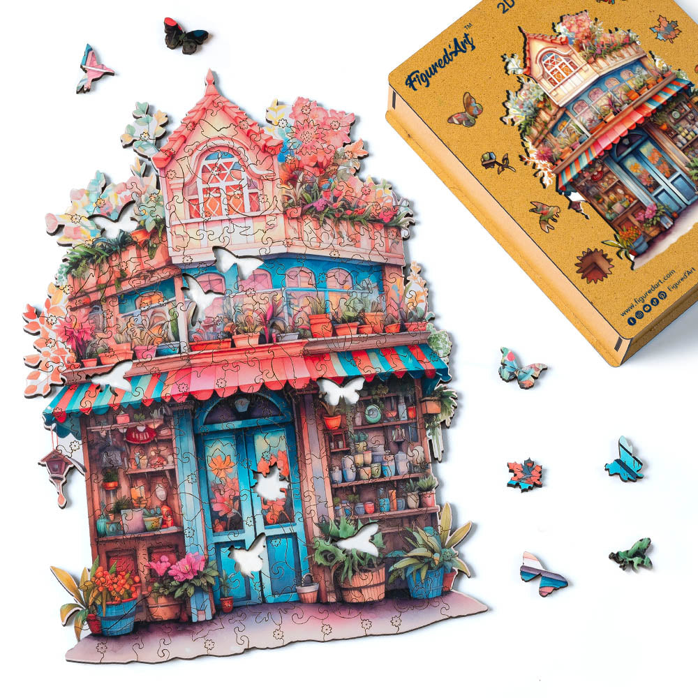 Puzzle in Legno Adulti - Fiorista Fantasiosa