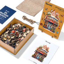 Carica l&#39;immagine nel visualizzatore di Gallery, Puzzle in Legno Adulti - Fiorista Fantasiosa
