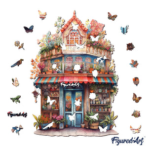 Puzzle in Legno Adulti - Fiorista Fantasiosa