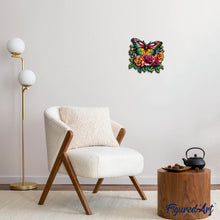 Carica l&#39;immagine nel visualizzatore di Gallery, Puzzle in Legno Adulti - Farfalle e Rose