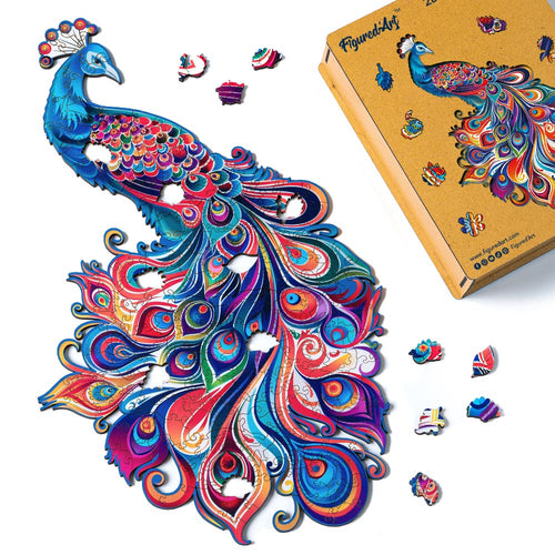 Puzzle in Legno Adulti - Pavone