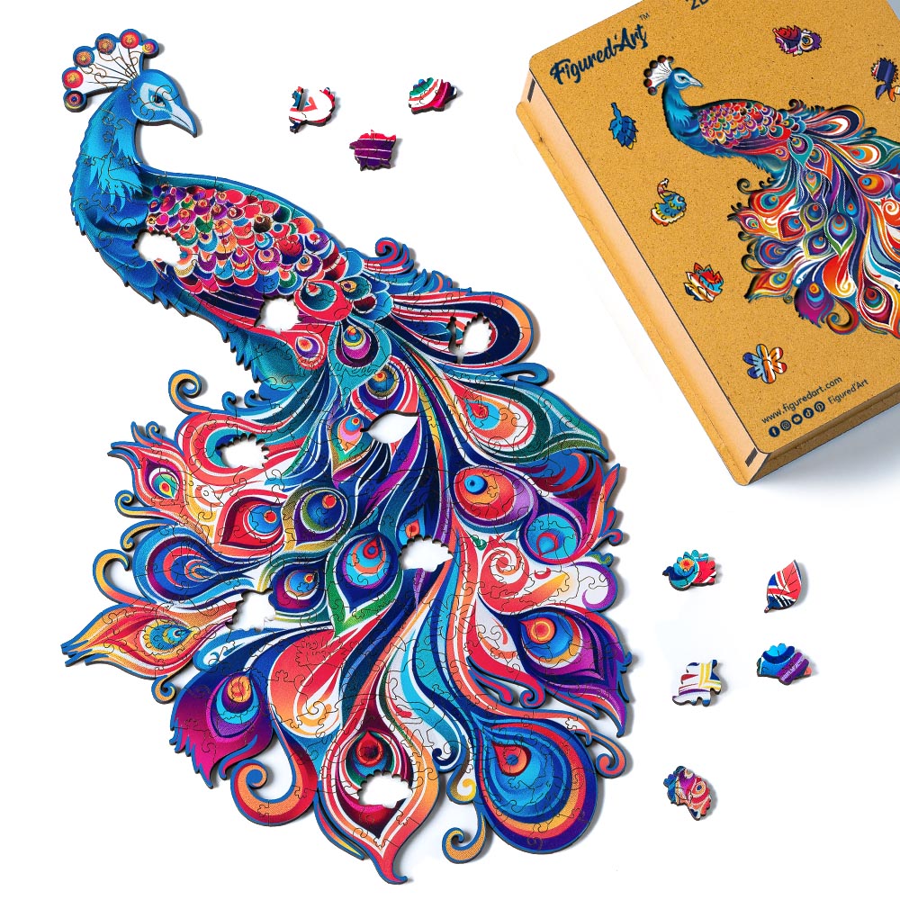 Puzzle in Legno Adulti - Pavone