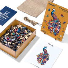 Carica l&#39;immagine nel visualizzatore di Gallery, Puzzle in Legno Adulti - Pavone