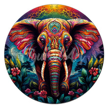 Carica l&#39;immagine nel visualizzatore di Gallery, Puzzle in Legno Adulti - Elefante Tribale