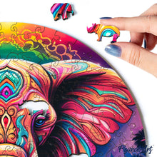 Carica l&#39;immagine nel visualizzatore di Gallery, Puzzle in Legno Adulti - Elefante Tribale