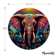 Carica l&#39;immagine nel visualizzatore di Gallery, Puzzle in Legno Adulti - Elefante Tribale