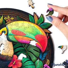 Carica l&#39;immagine nel visualizzatore di Gallery, Puzzle in Legno Adulti - Tucano Tropicale