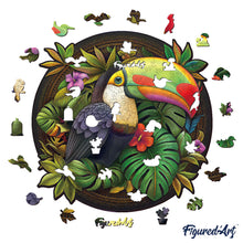 Carica l&#39;immagine nel visualizzatore di Gallery, Puzzle in Legno Adulti - Tucano Tropicale