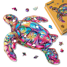 Carica l&#39;immagine nel visualizzatore di Gallery, Puzzle in Legno Adulti - Tartaruga marina