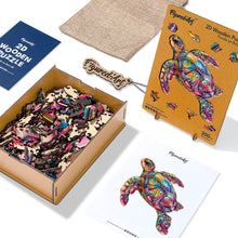 Carica l&#39;immagine nel visualizzatore di Gallery, Puzzle in Legno Adulti - Tartaruga marina