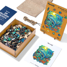 Carica l&#39;immagine nel visualizzatore di Gallery, Puzzle in Legno Adulti - Delfini nella barriera corallina