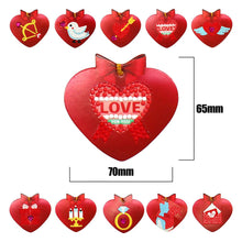 Carica l&#39;immagine nel visualizzatore di Gallery, Decorazioni a Cuore per Albero di Natale Set di 10 pezzi