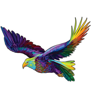 Puzzle 2D in legno - Aquila Volante
