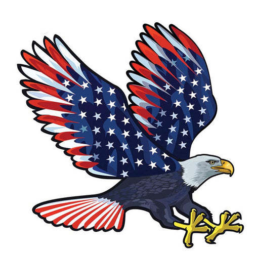 Puzzle 2D in legno - Aquila Americana