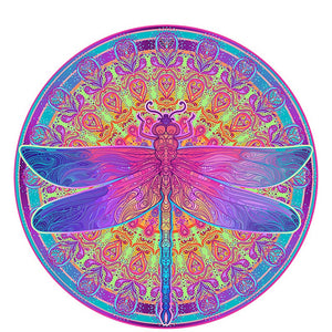 Puzzle 2D in legno - Libellula Mandala