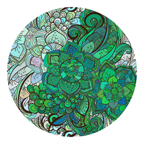 Puzzle 2D in legno - Fiori Verdi