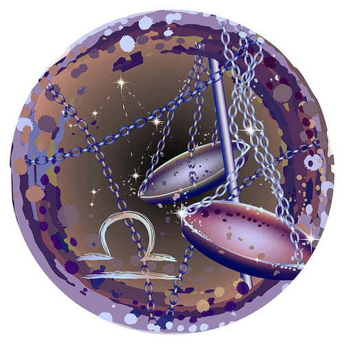 Puzzle 2D in legno - Bilancia Libra