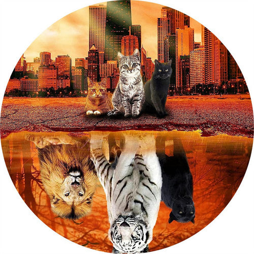 Puzzle 2D in legno - Piccoli e Grandi Gatti