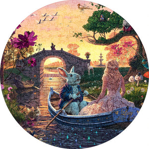 Puzzle 2D in legno - Viaggio Magico al Tramonto
