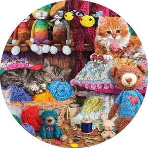 Puzzle 2D in legno - Una Culla di Gatto