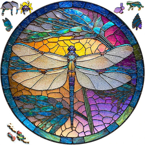 Puzzle 2D in legno - Mosaico Libellula