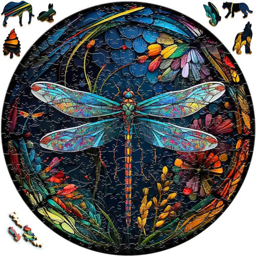 Puzzle 2D in legno - Libellula della Meraviglia