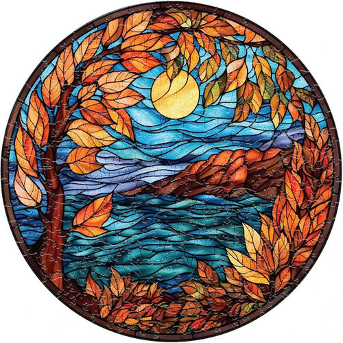 Puzzle 2D in legno - Sole in Autunno