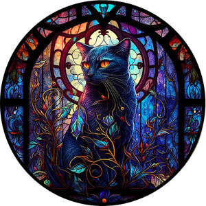 Puzzle 2D in legno - Ombra del Gatto di Mezzanotte