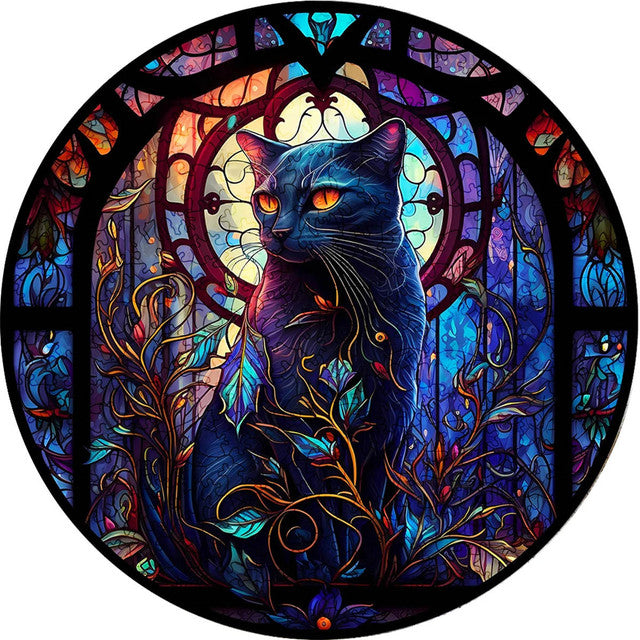 Puzzle 2D in legno - Ombra del Gatto di Mezzanotte