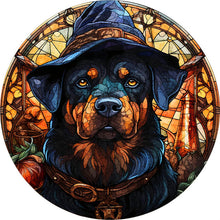 Carica l'immagine nel visualizzatore di Gallery, Puzzle 2D in legno - Strega Rottweiler