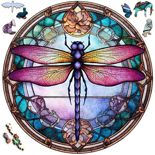 Puzzle 2D in legno - Libellula Fredda