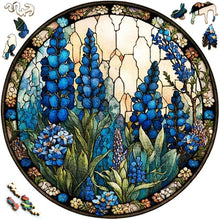 Carica l&#39;immagine nel visualizzatore di Gallery, Puzzle 2D in legno - Lavanda Blu