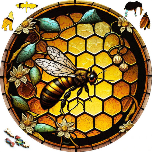 Puzzle 2D in legno - Alveare