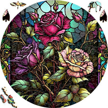 Carica l&#39;immagine nel visualizzatore di Gallery, Puzzle 2D in legno - Trio di Rose