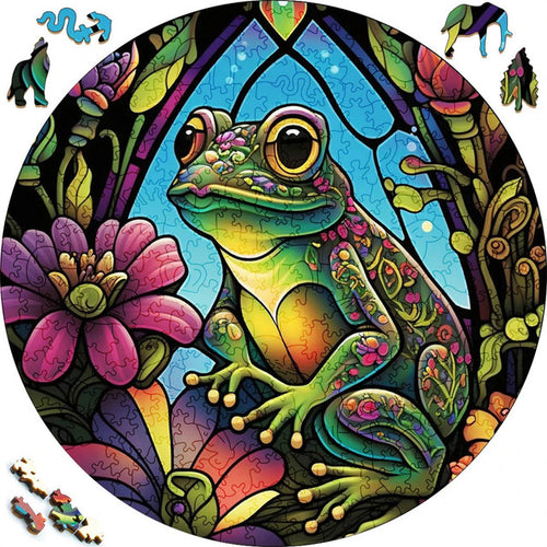 Puzzle 2D in legno - Rana nella Natura