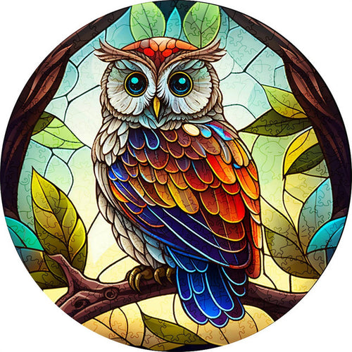Puzzle 2D in legno - Gufo del Mattino Presto