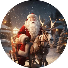 Carica l&#39;immagine nel visualizzatore di Gallery, Puzzle 2D in legno - Slitta di Babbo Natale
