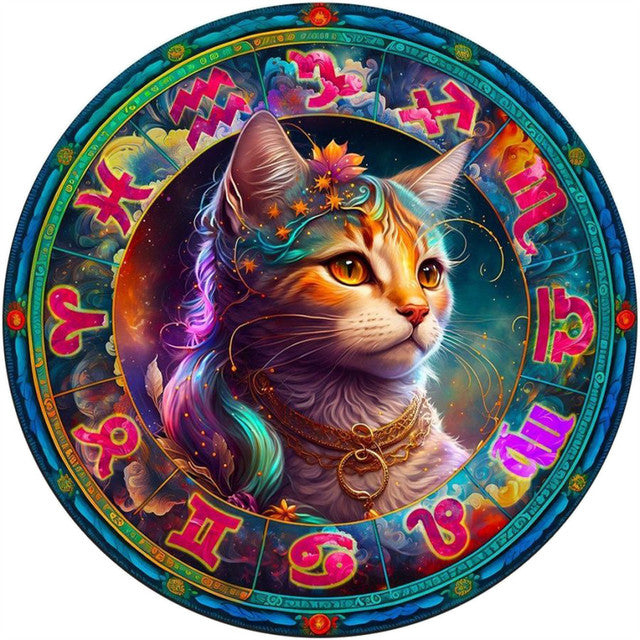 Puzzle 2D in legno - Gatto Vergine