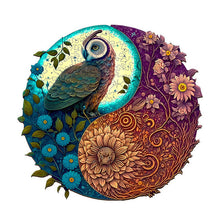 Carica l&#39;immagine nel visualizzatore di Gallery, Puzzle 2D in legno - Piccolo Giardino del Gufo