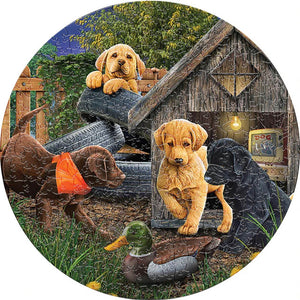 Puzzle 2D in legno - Canini presso il Capanno