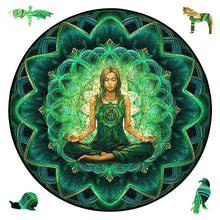 Carica l&#39;immagine nel visualizzatore di Gallery, Puzzle 2D in legno - Ragazza Zen