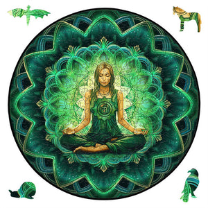 Puzzle 2D in legno - Ragazza Zen