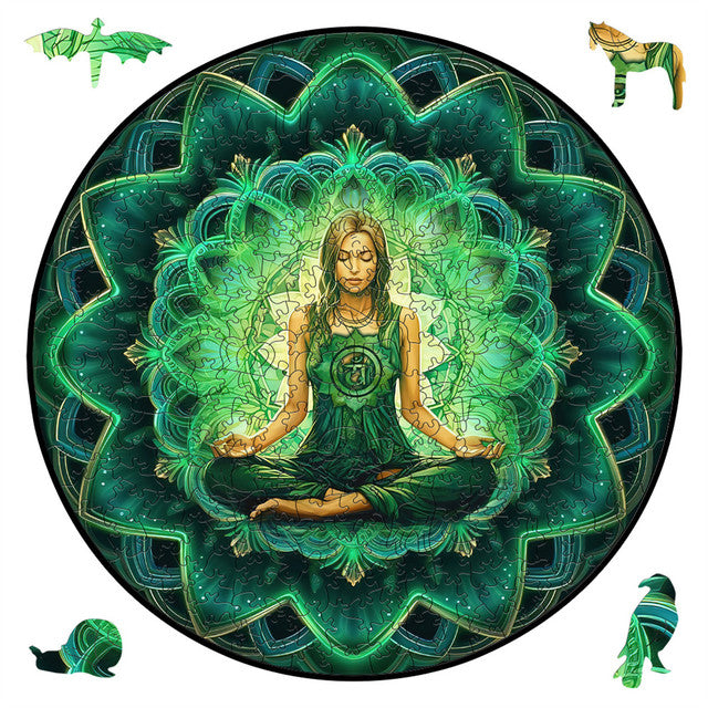 Puzzle 2D in legno - Ragazza Zen