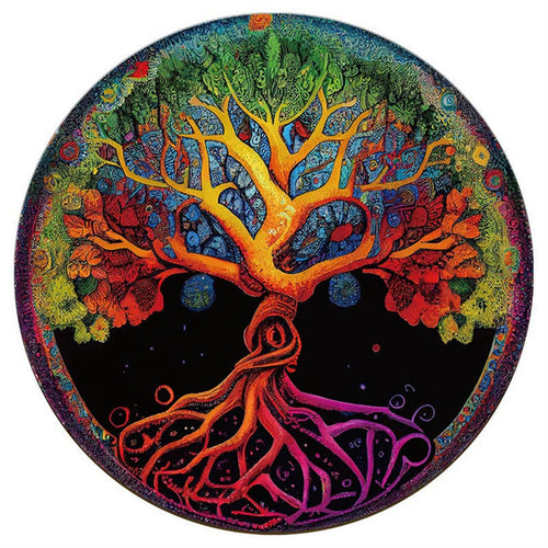 Puzzle 2D in legno - Albero della Notte