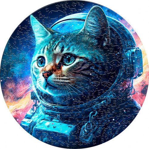 Puzzle 2D in legno - Gatto Astronauta