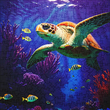 Carica l&#39;immagine nel visualizzatore di Gallery, Puzzle 2D in legno - Tartaruga Oceanica