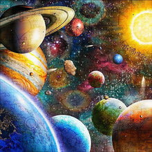 Carica l&#39;immagine nel visualizzatore di Gallery, Puzzle 2D in legno - Sistema Solare