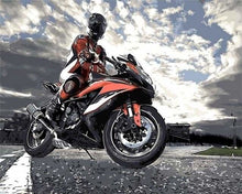 Carica l'immagine nel visualizzatore di Gallery, Dipingere con i numeri - In Sella A Una Motocicletta
